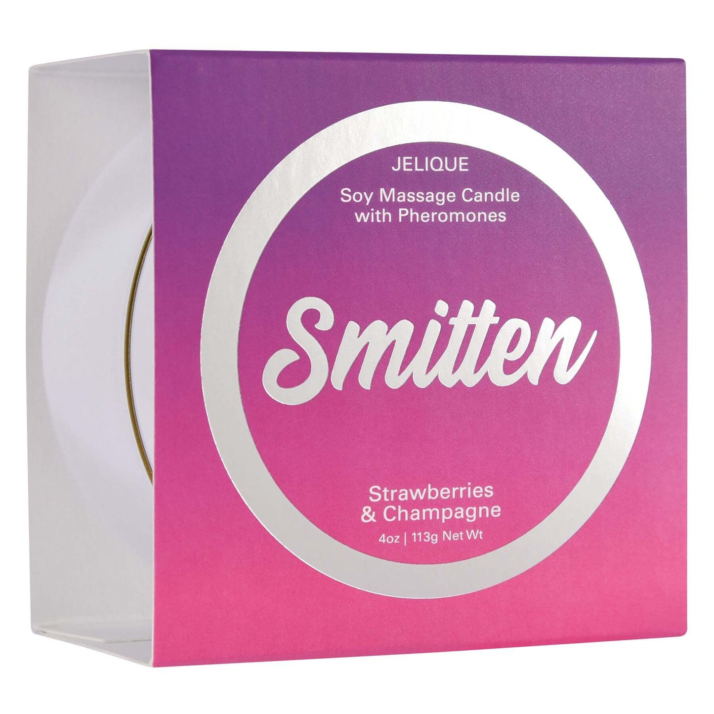 Mood Candle - Smitten - Strawberry and Champagne - 4 Oz. Jar | 638258450027 | Available at EroticWarehouse.com