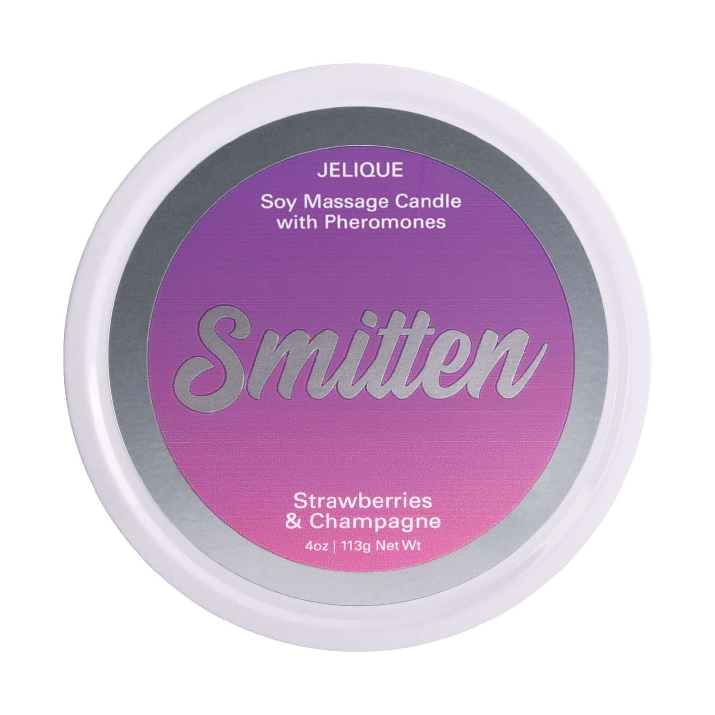 Mood Candle - Smitten - Strawberry and Champagne - 4 Oz. Jar | 638258450027 | Available at EroticWarehouse.com