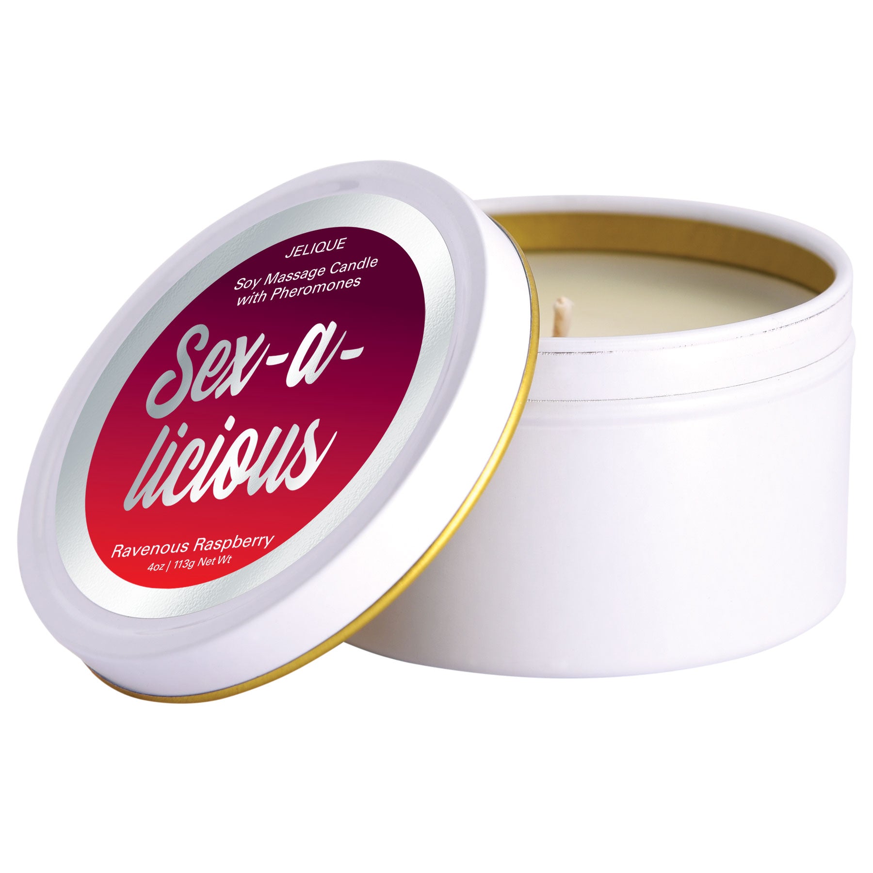 Mood Candle - Sex-a-Licious - Ravenous Raspberry - 4 Oz. Jar | 638258450058 | Available at EroticWarehouse.com