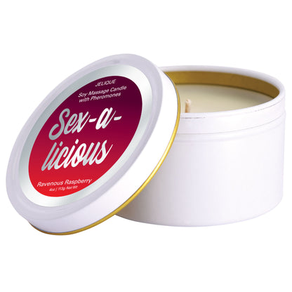 Mood Candle - Sex-a-Licious - Ravenous Raspberry - 4 Oz. Jar | 638258450058 | Available at EroticWarehouse.com