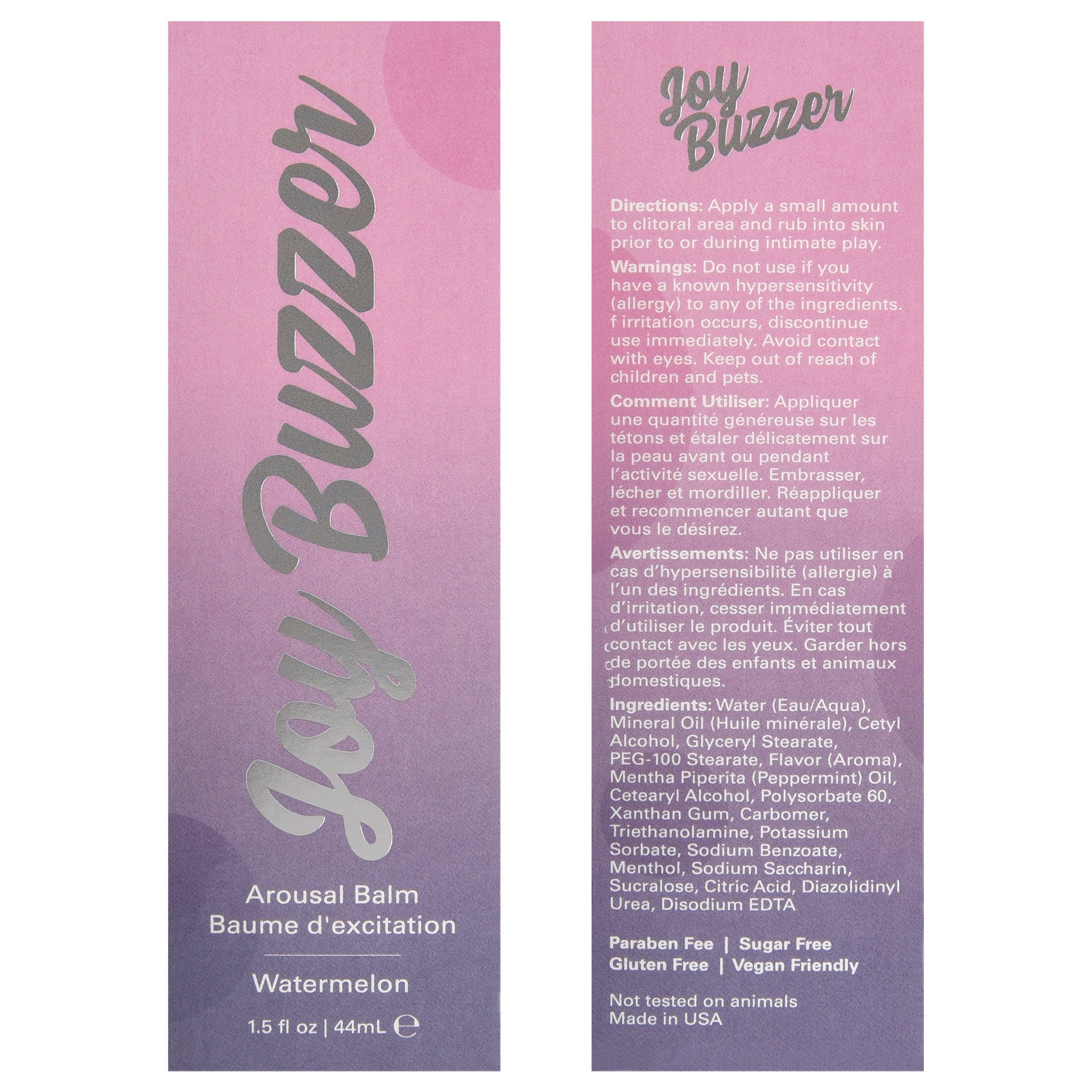 Joy Buzzer - Watermelon - 1.5 Fl. Oz./ 44ml | 638258902755 | Available at EroticWarehouse.com