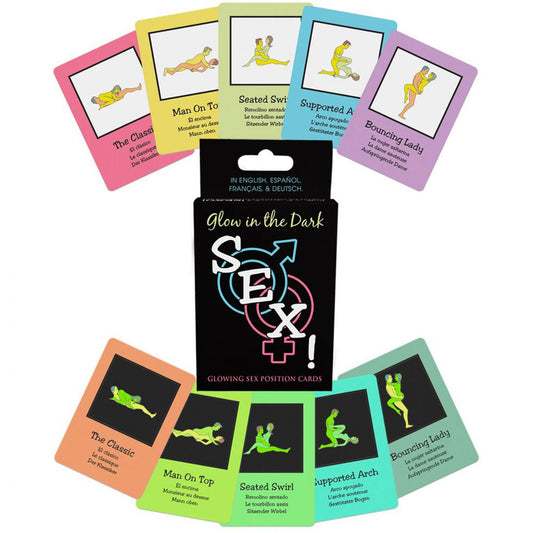 Glow-in-the-Dark Sex Cards | 825156111215 | Available at EroticWarehouse.com