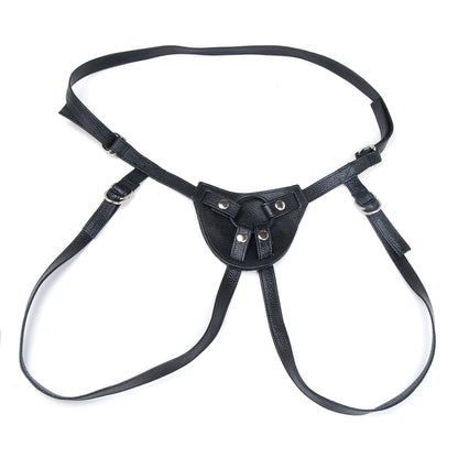 Terra Firma Dee Dildo Harness - Black | 844915080708 | Available at EroticWarehouse.com