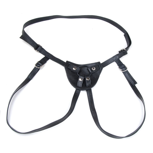 Terra Firma Dee Dildo Harness - Black | 844915080708 | Available at EroticWarehouse.com