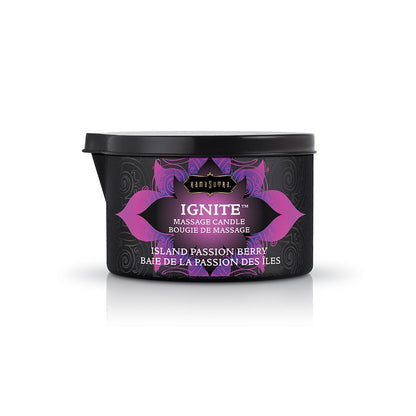 Ignite Massage Candle - Island Passion Berry - 6 Oz. | 739122001991 | Available at EroticWarehouse.com