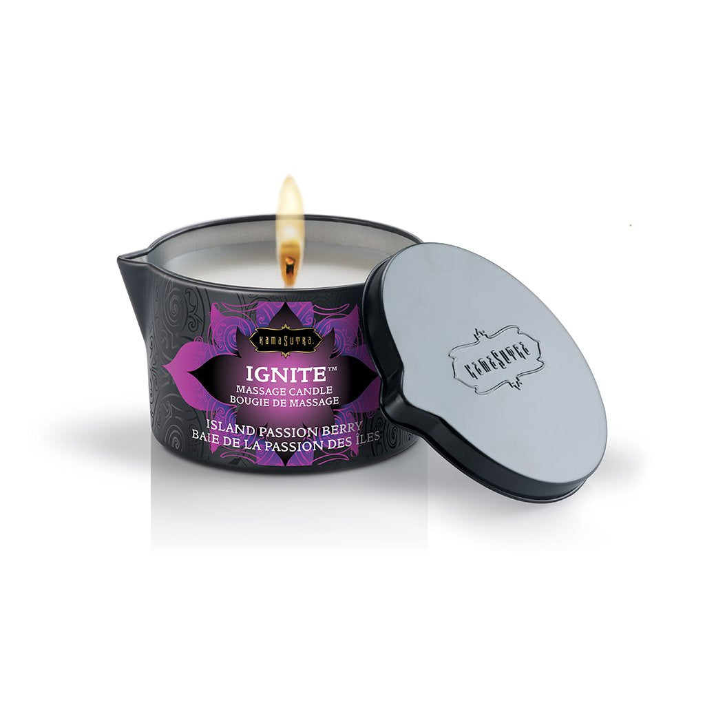 Ignite Massage Candle - Island Passion Berry - 6 Oz. | 739122001991 | Available at EroticWarehouse.com