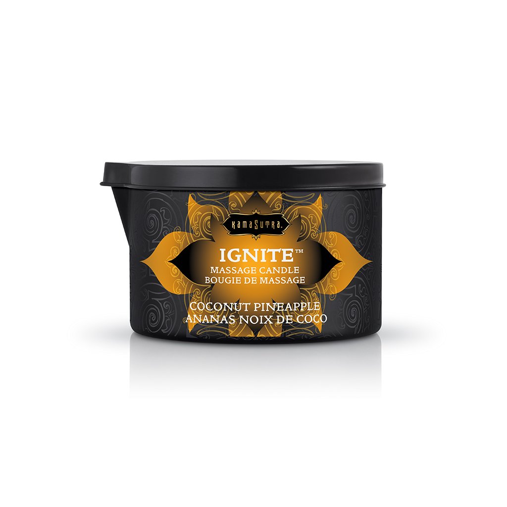 Ignite Coconut Pineapple Massage Candle - 6 Oz | 739122102278 | Available at EroticWarehouse.com