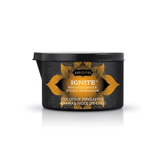 Ignite Coconut Pineapple Massage Candle - 6 Oz | 739122102278 | Available at EroticWarehouse.com