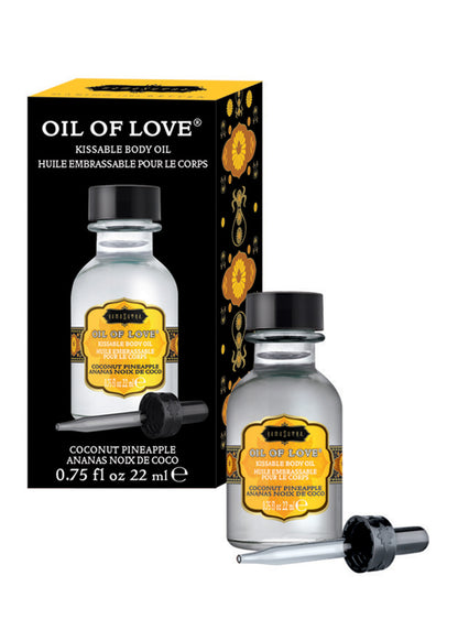 Oil of Love - Coconut Pineapple - 0.75 Fl. Oz. / 22 ml | 739122120029 | Available at EroticWarehouse.com
