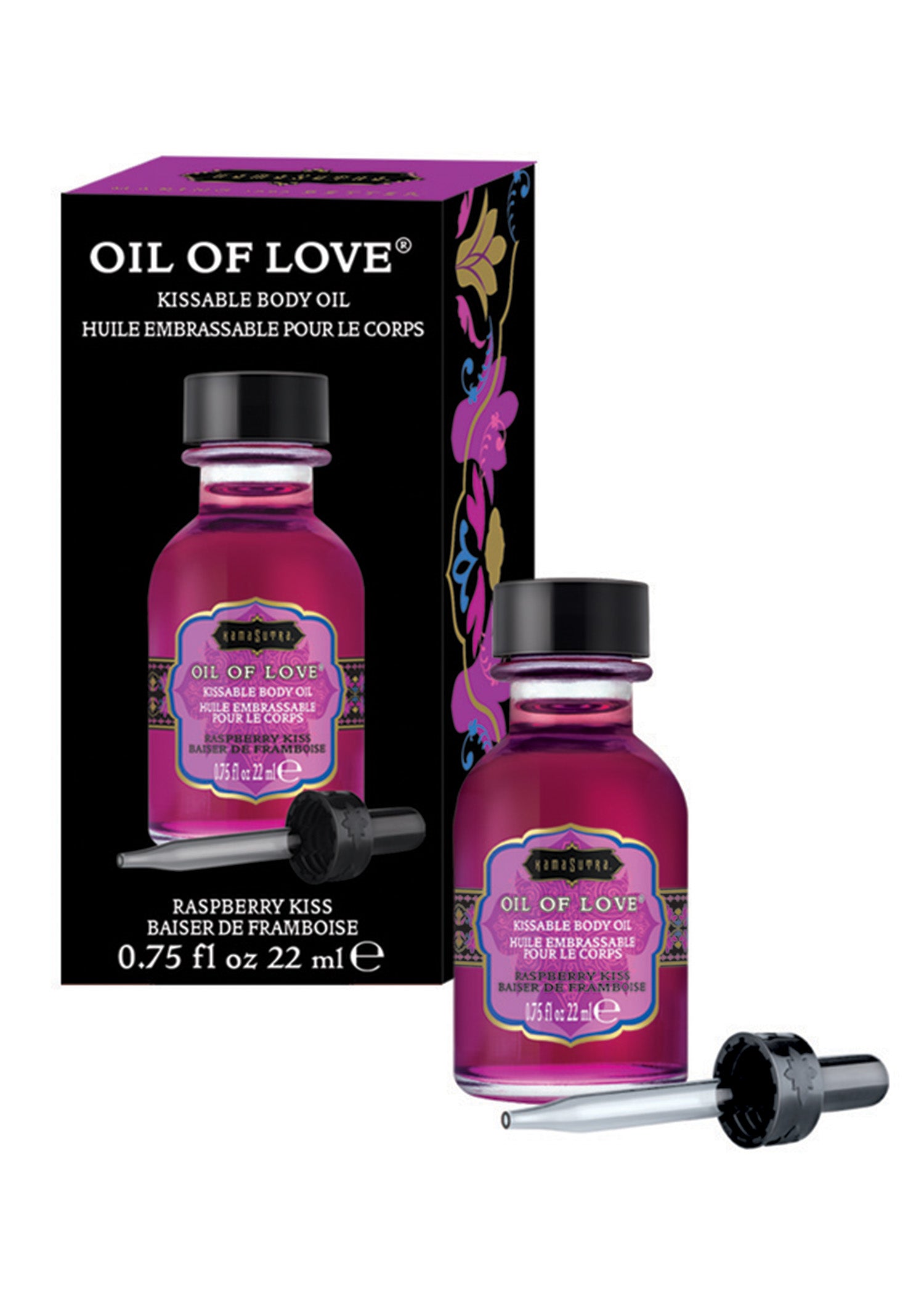 Oil of Love - Raspberry Kiss - 0.75 Fl. Oz. / 22 ml | 739122120036 | Available at EroticWarehouse.com