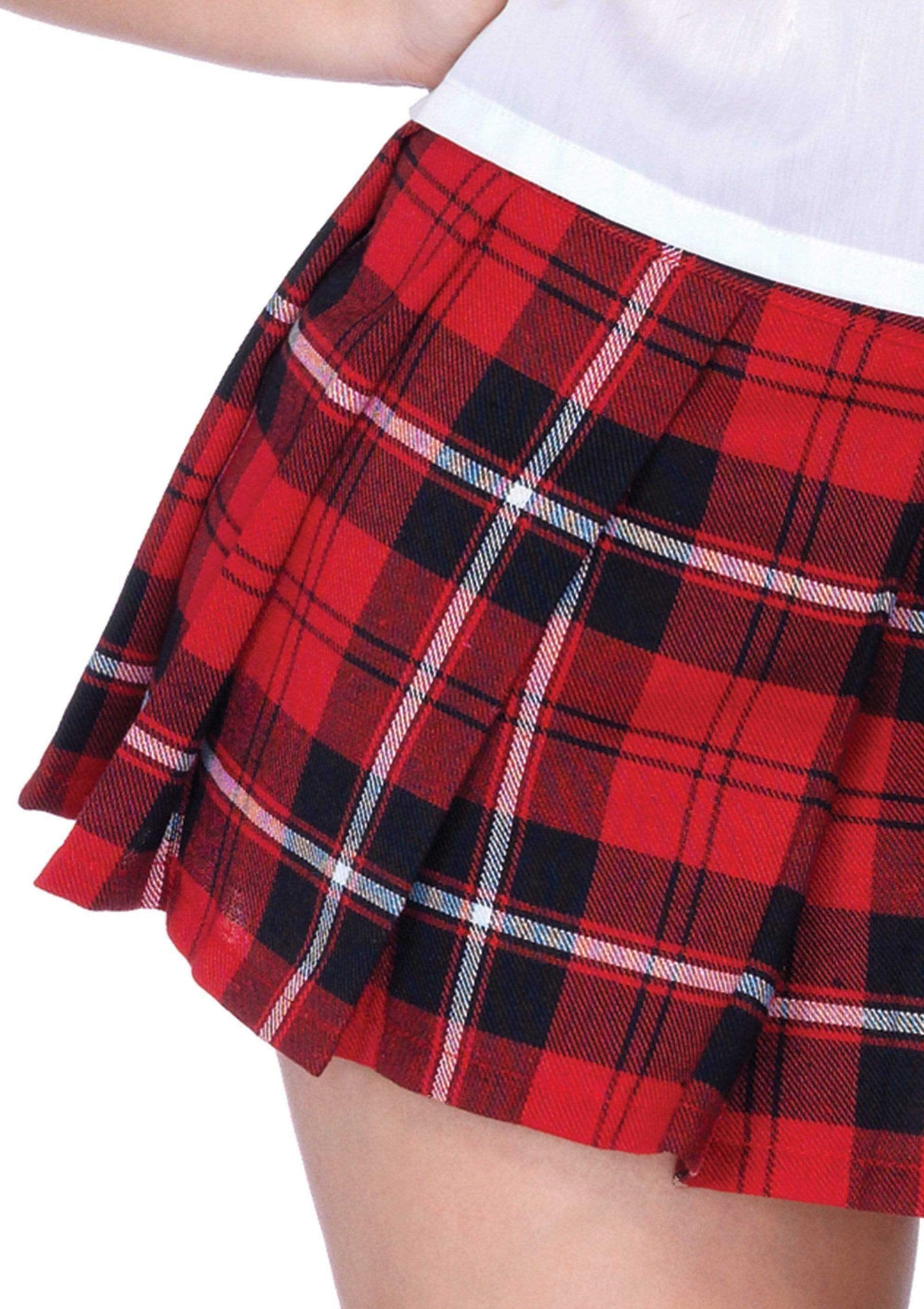 Private School Sweetie Costume - Small - White / Red | 714718483238 | Available at EroticWarehouse.com