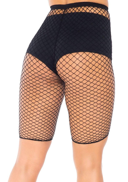 Industrial Fishnet Biker Shorts - One Size - Black | 714718548562 | Available at EroticWarehouse.com