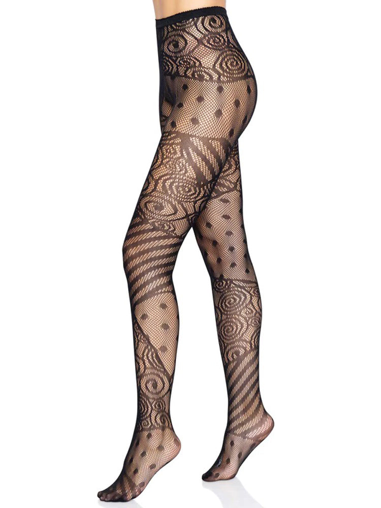 Doll Net Tights - One Size - Black | 714718566047 | Available at EroticWarehouse.com
