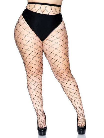 Fence Net Pantyhose - Queen - Black | 714718434117 | Available at EroticWarehouse.com