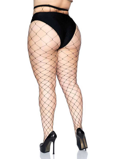 Fence Net Pantyhose - Queen - Black | 714718434117 | Available at EroticWarehouse.com