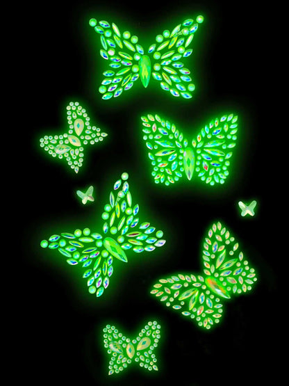 Aurelia Glow in the Dark Body Jewels Sticker | 714718566641 | Available at EroticWarehouse.com
