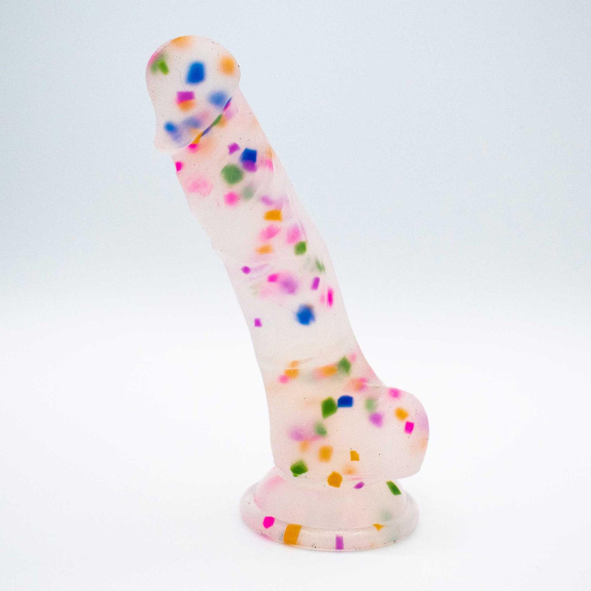 Cock-a-Palooza Confetti Silicone Suction Dildo | 810120340869 | Available at EroticWarehouse.com