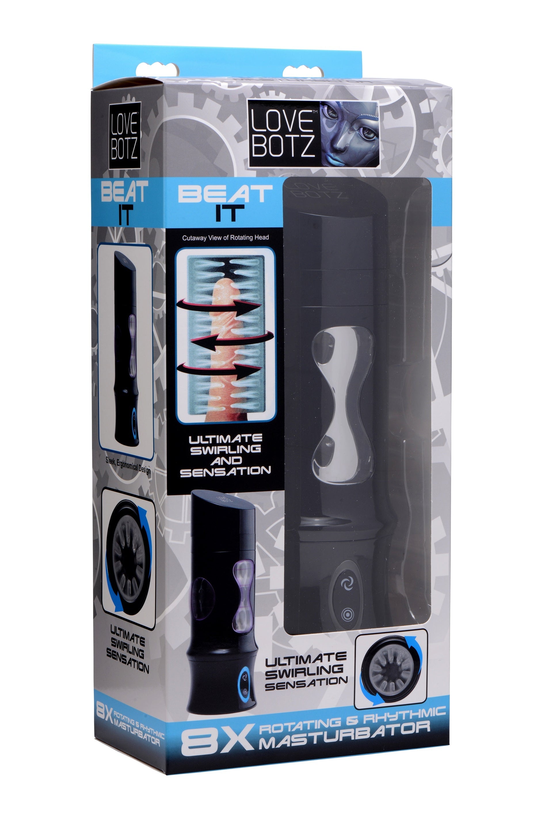 Love Botz Beat It 8x Rotating & Rhythmic Masturbator | 848518022677 | Available at EroticWarehouse.com