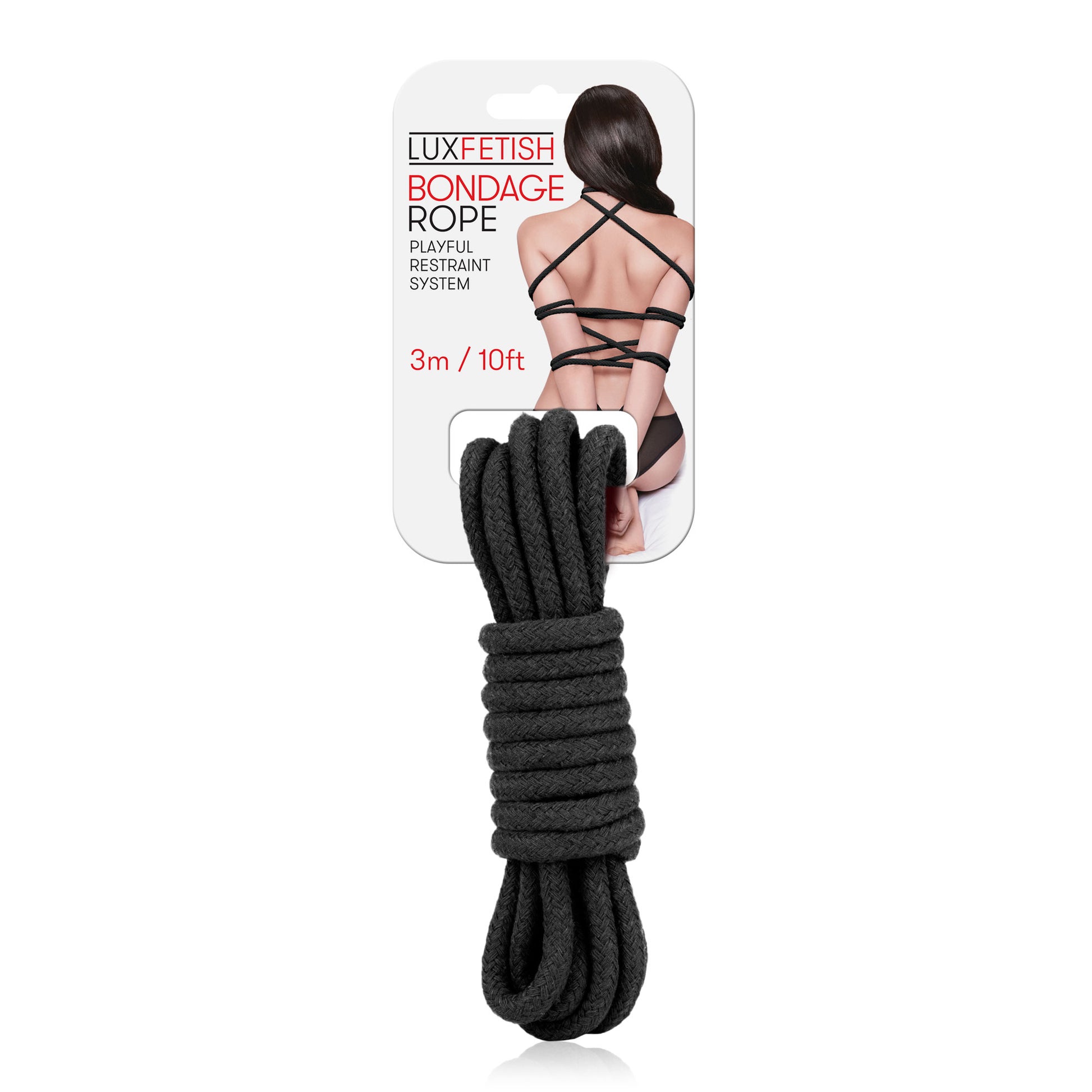 Sexy Bondage Rope 3m / 10ft - Black | 4890808155684 | Available at EroticWarehouse.com