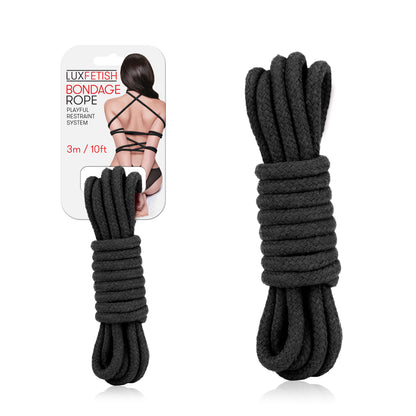 Sexy Bondage Rope 3m / 10ft - Black | 4890808155684 | Available at EroticWarehouse.com