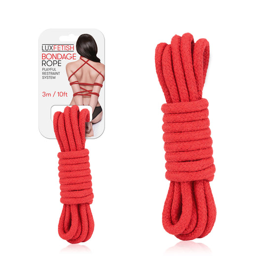 Sexy Bondage Rope 3m / 10ft - Red | 4890808155691 | Available at EroticWarehouse.com