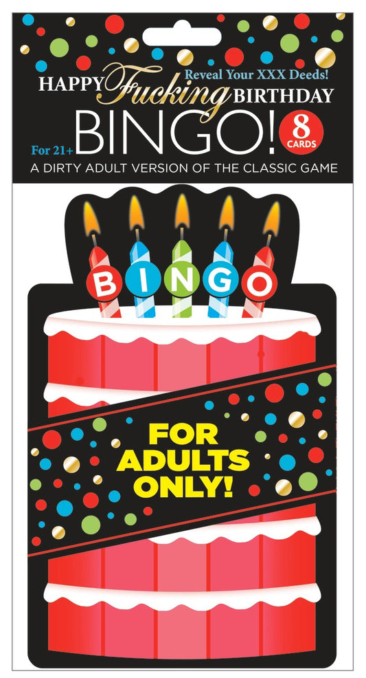 Happy Fucking Birthday Blowout Bingo | 685634103312 | Available at EroticWarehouse.com
