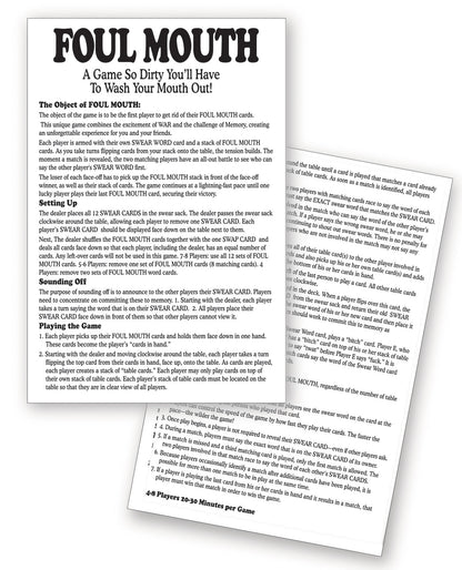 Foul Mouth Card Game | 685634103763 | Available at EroticWarehouse.com
