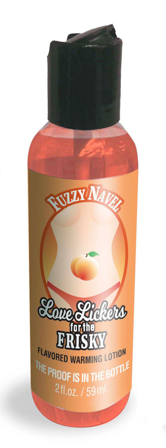 Love Lickers Massage Oil - Fuzzy Navel - 1.76 Fl. Oz. | 685634000253 | Available at EroticWarehouse.com
