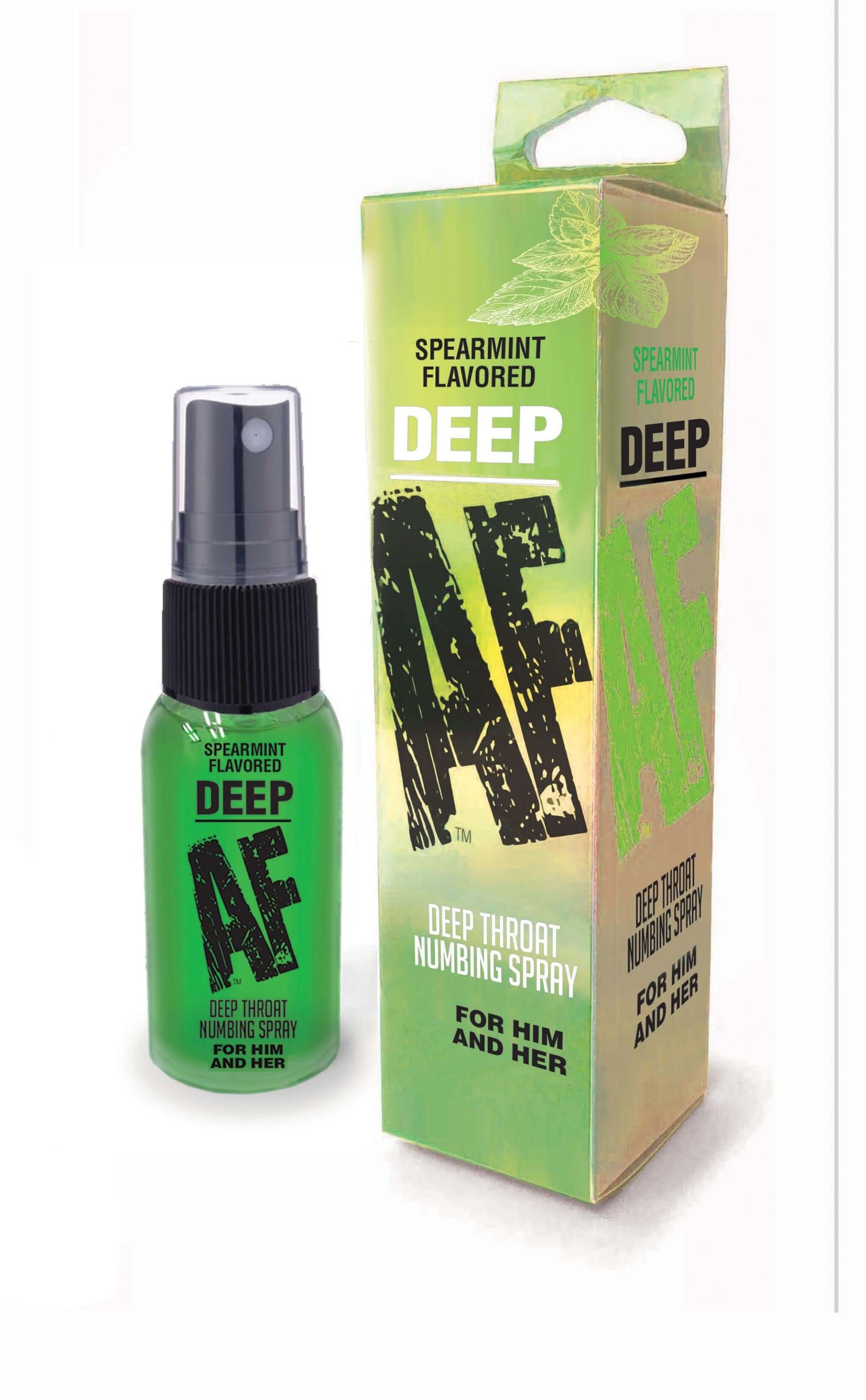 Deep Af - Spearmint Flavored Deep Throat Spray - 1 Oz | 685634103015 | Available at EroticWarehouse.com