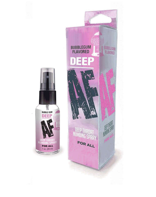 Deep Af Throat Numbing Spray 1oz – Bubblegum | 685634112031 | Available at EroticWarehouse.com