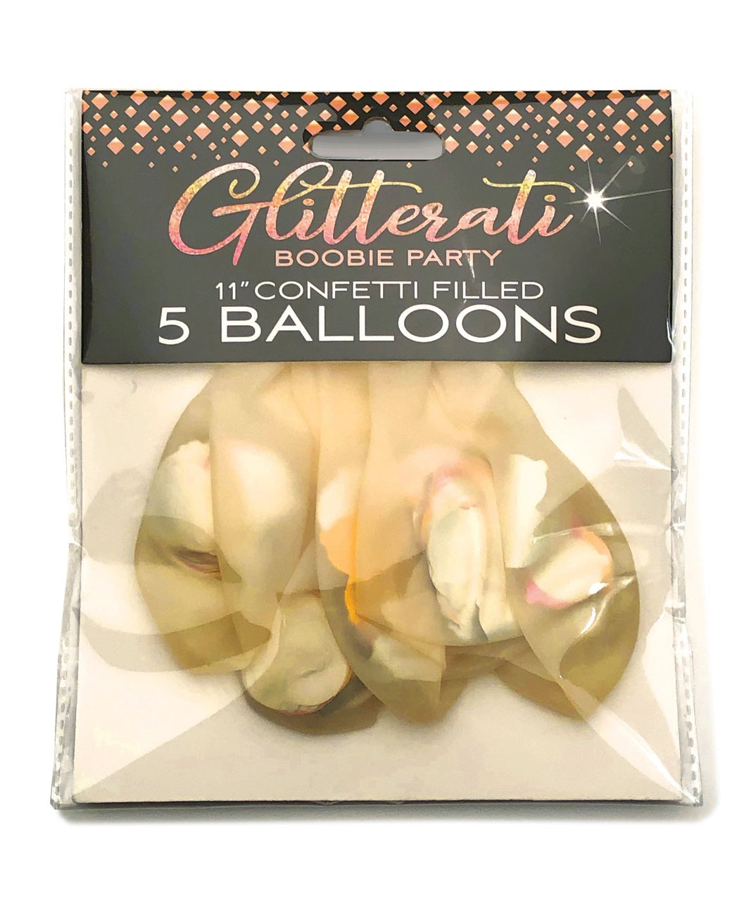 Glitterati Boobie Confetti Balloons | 817717010730 | Available at EroticWarehouse.com