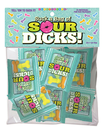 Suck a Bag of Sour Dicks - Bag of 25 | 817717011690 | Available at EroticWarehouse.com