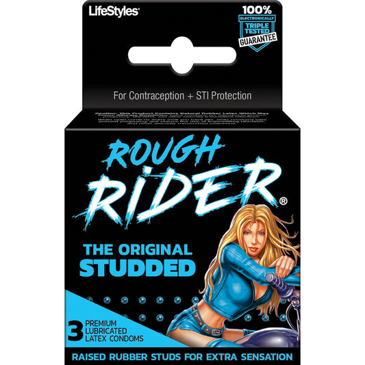 Rough Rider - Original Studded - 3 Pack | 070907298602 | Available at EroticWarehouse.com