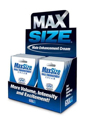 Max Size Gel Topical - 24 Packets Display | 699439006075 | Available at EroticWarehouse.com