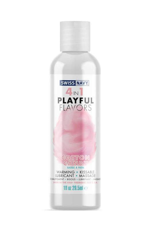 Swiss Navy 4-in-1 Playful Flavors - Cotton Candy 1 Oz | 699439007140 | Available at EroticWarehouse.com