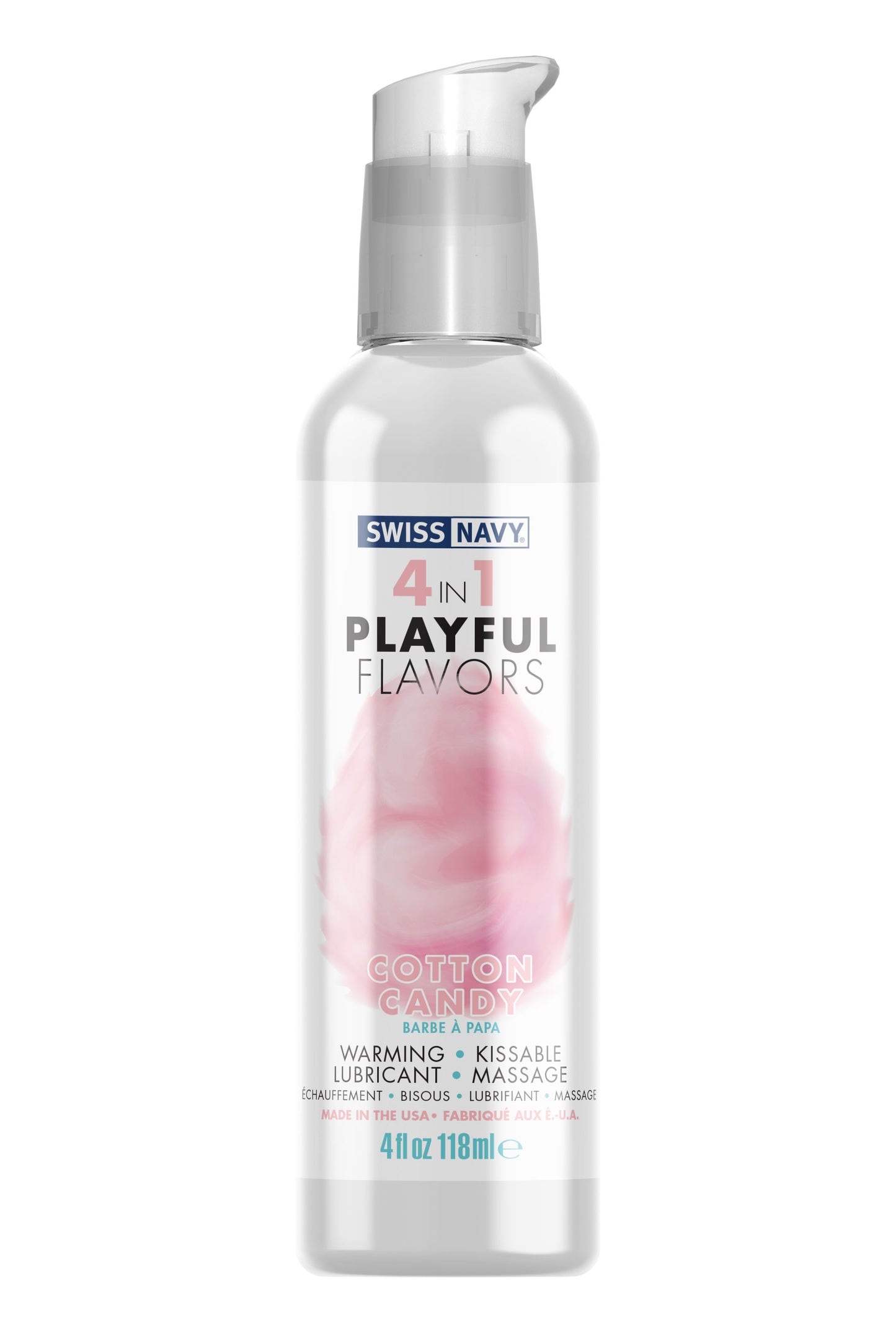 Swiss Navy 4-in-1 Playful Flavors - Cotton Candy 4 Oz | 699439007157 | Available at EroticWarehouse.com