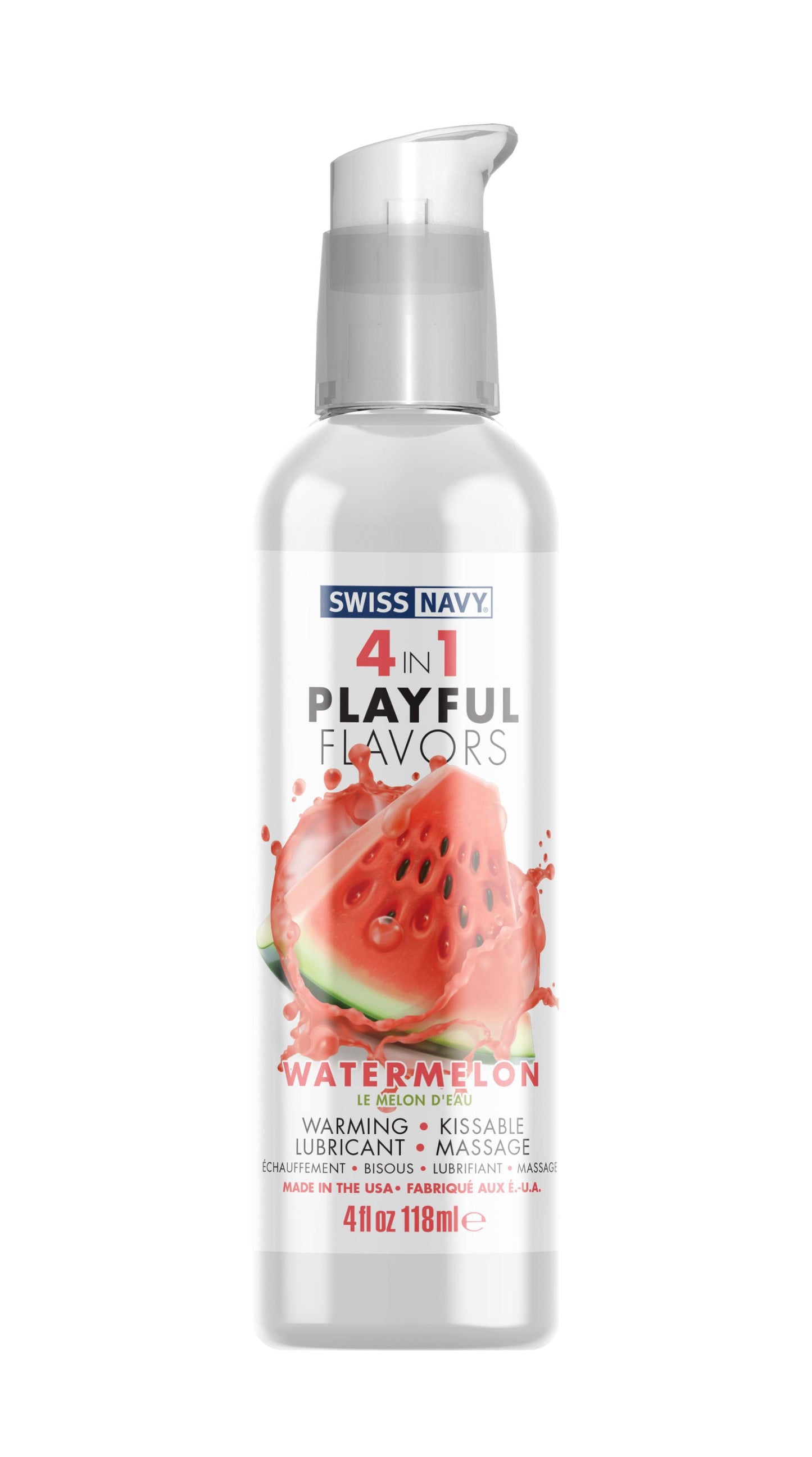 Swiss Navy 4-in-1 Playful Flavors - Watermelon 4 Oz | 699439007126 | Available at EroticWarehouse.com