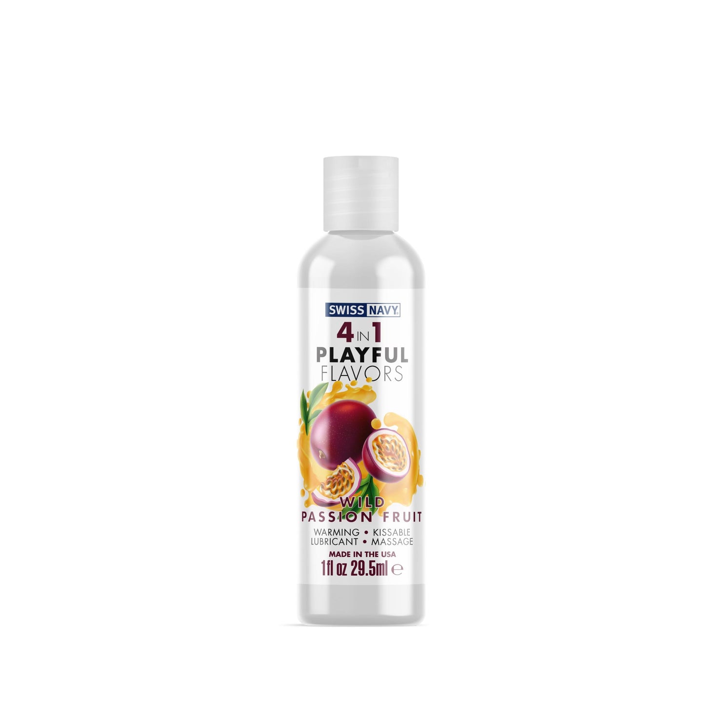 Swiss Navy 4-in-1 Playful Flavors - Wild Passion Fruit - 1 Fl. Oz. | 699439005597 | Available at EroticWarehouse.com