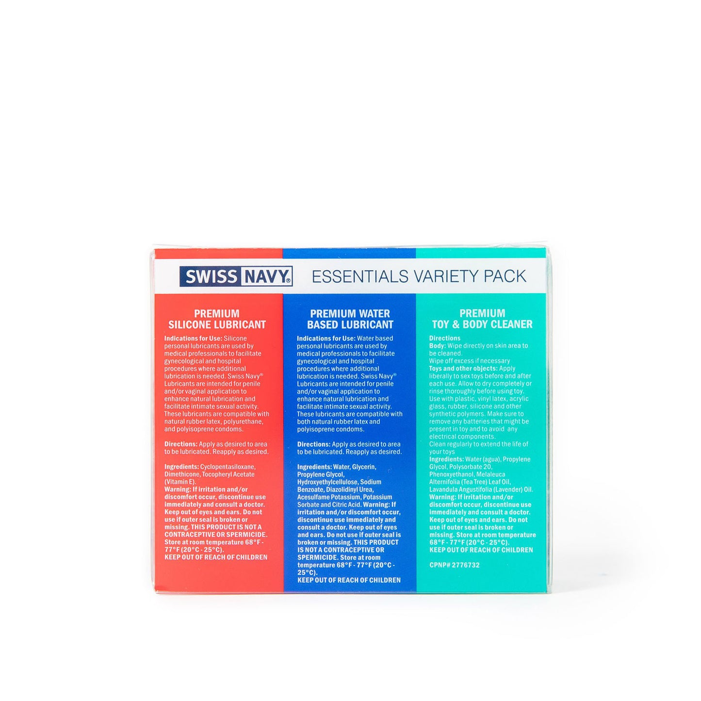 Swiss Navy Essentials Variety Pack 3-1oz | 69943900704 | Available at EroticWarehouse.com