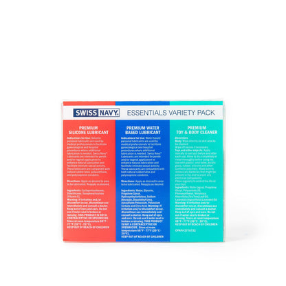 Swiss Navy Essentials Variety Pack 3-1oz | 69943900704 | Available at EroticWarehouse.com