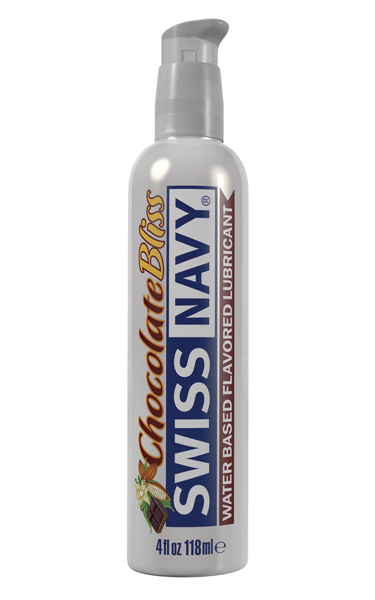 Swiss Navy Flavors Water Based Lubricant - Chocolate Bliss 4 Fl. Oz. | 699439000196 | Available at EroticWarehouse.com