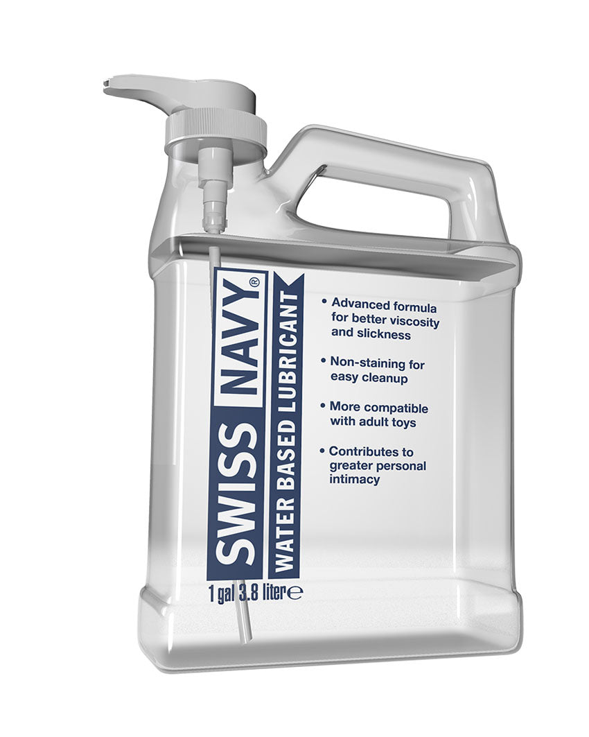 Swiss Navy Water-Based Lubricant 1 Gallon | 699439004224 | Available at EroticWarehouse.com
