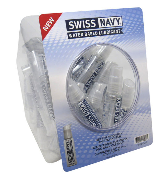 Swiss Navy Water-Based 1oz 50ct Fishbowl | 699439004378 | Available at EroticWarehouse.com