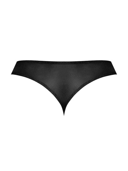 Sassy Lace - Open Ring Thong - Large/x-Large - Black | 845830089807 | Available at EroticWarehouse.com