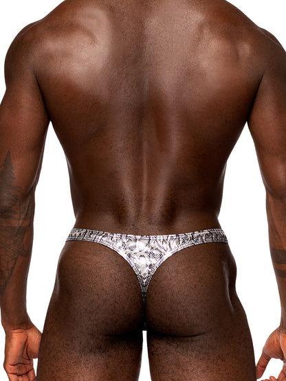 S’naked - Criss Cross Thong - Large/x-Large - Silver/black | 845830090582 | Available at EroticWarehouse.com