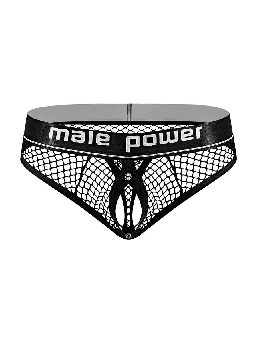 Cock Pit Net Cock Ring Thong - L/ XL - Black | 845830084147 | Available at EroticWarehouse.com