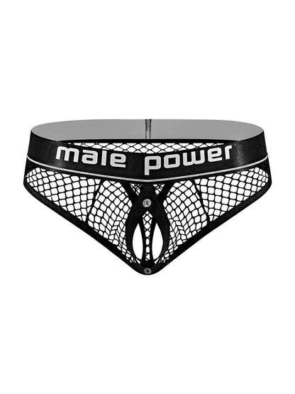 Cock Pit Net Cock Ring Thong - L/ XL - Black | 845830084147 | Available at EroticWarehouse.com