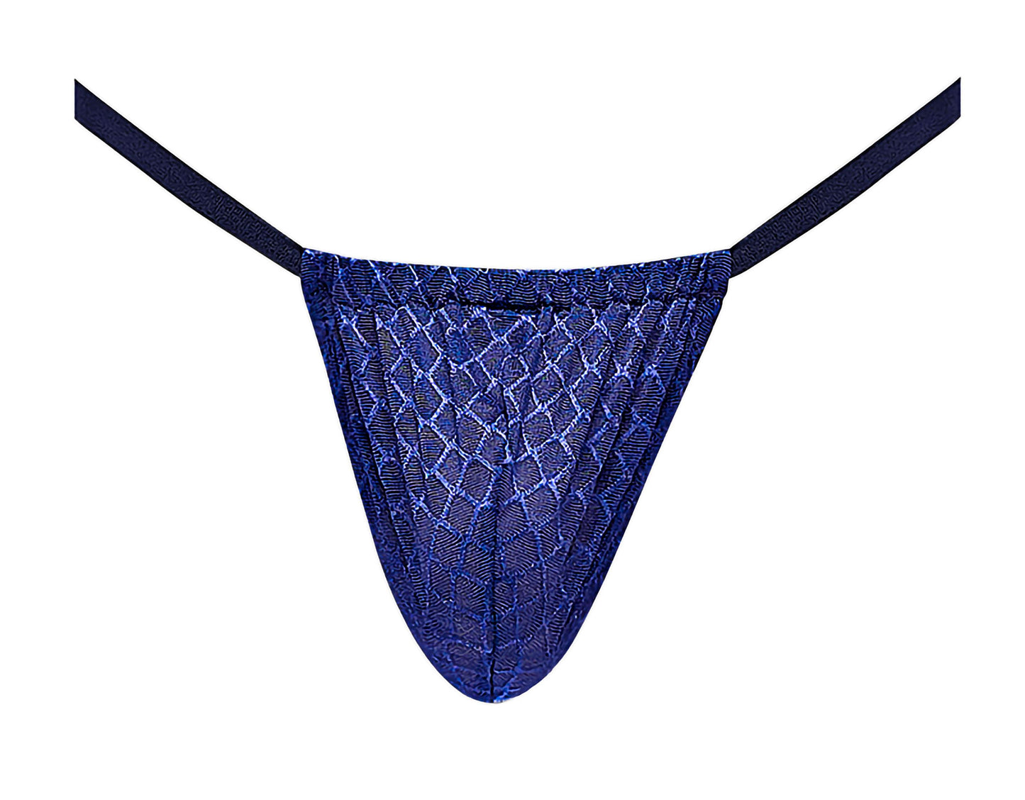 Diamond Mesh Posing Strap - One Size - Navy | 845830085335 | Available at EroticWarehouse.com