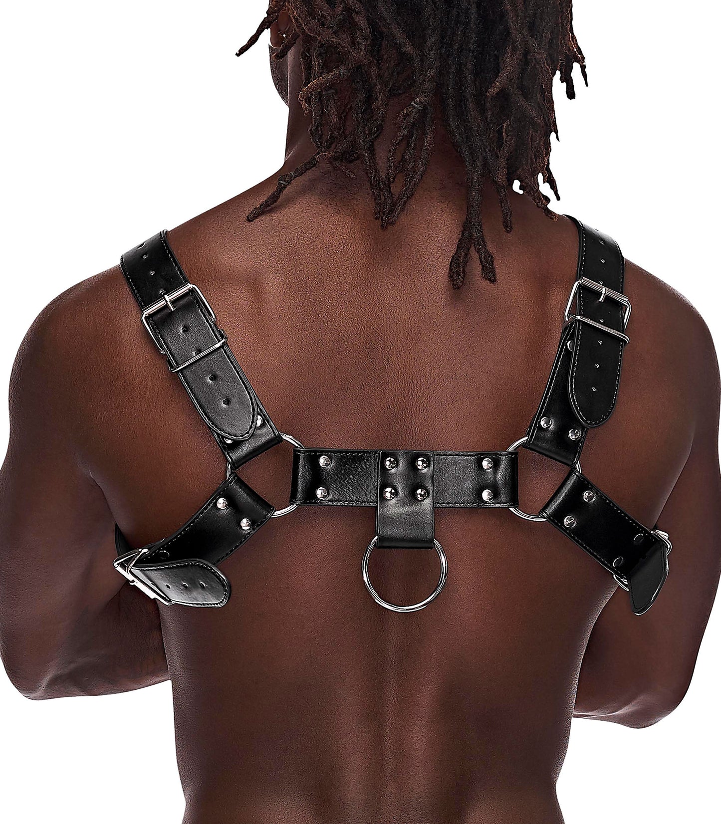 Aries Leather Harness - One Size - Black | 845830085946 | Available at EroticWarehouse.com