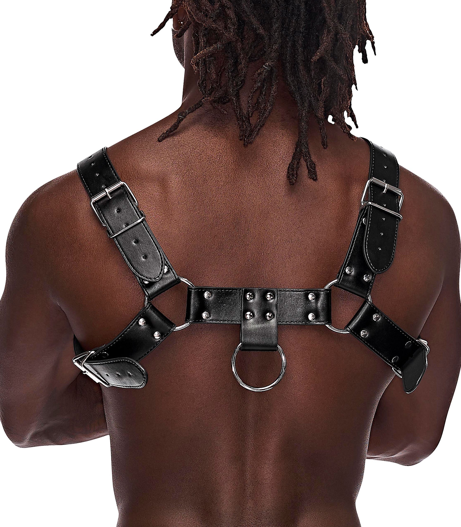 Aries Leather Harness - One Size - Black | 845830085946 | Available at EroticWarehouse.com
